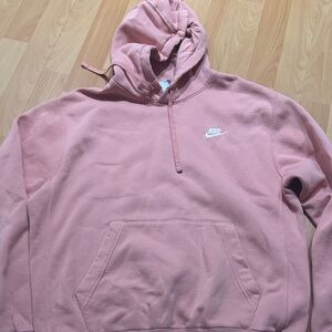 Nike Blush Pink Pullover Hoodie men’s size medium